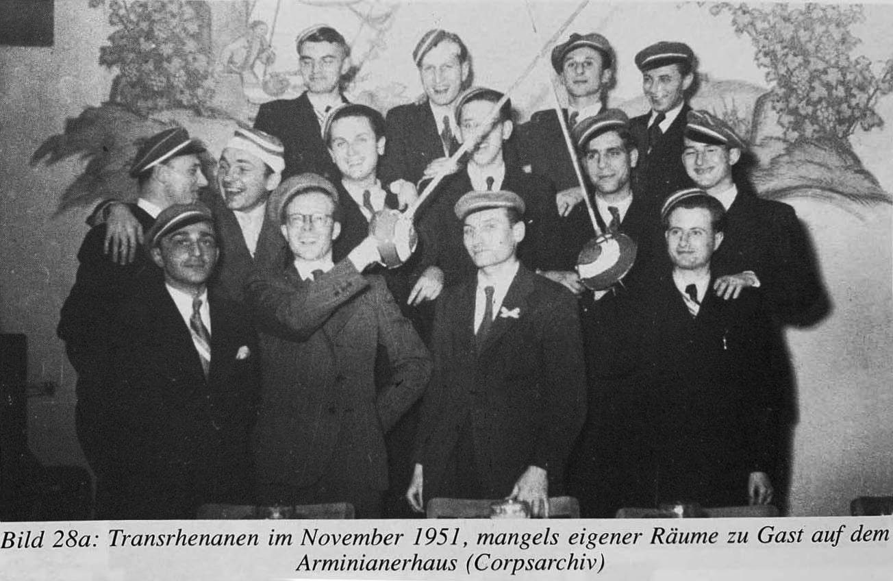 Gruppenfoto der Transrhenanen im November 1951